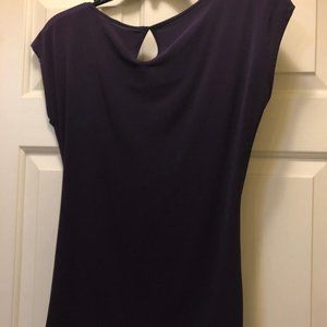 New York & Company Dark Purple Top